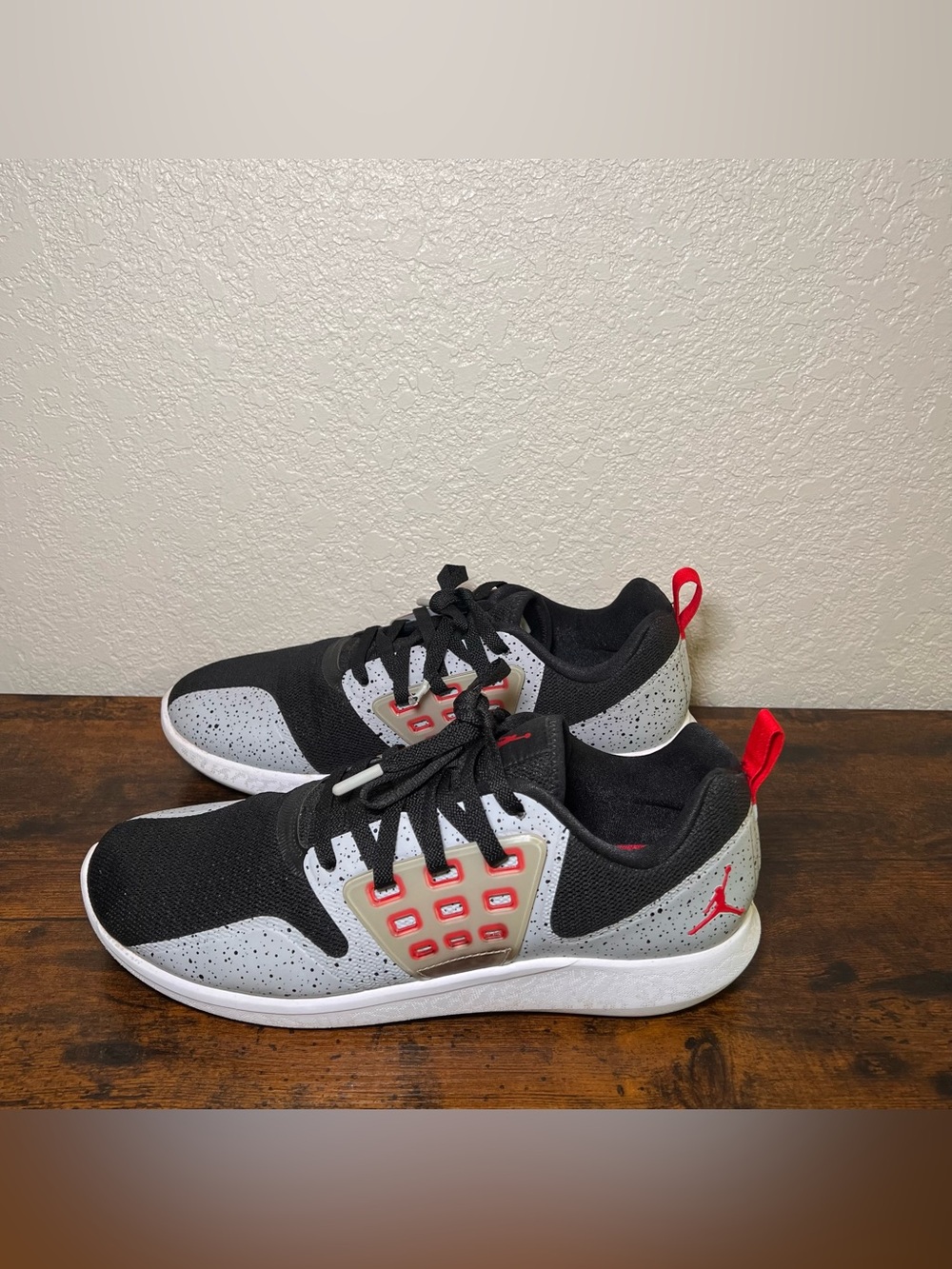 JORDAN Lunar Grind Black Cement Athletic Shoes